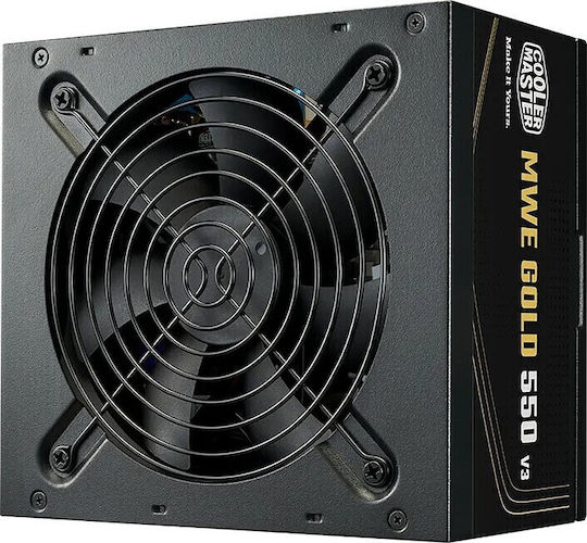 CoolerMaster G Gold 550 V3 rev. 3.0 550W Grey Power Supply Full Wired 80 Plus Gold