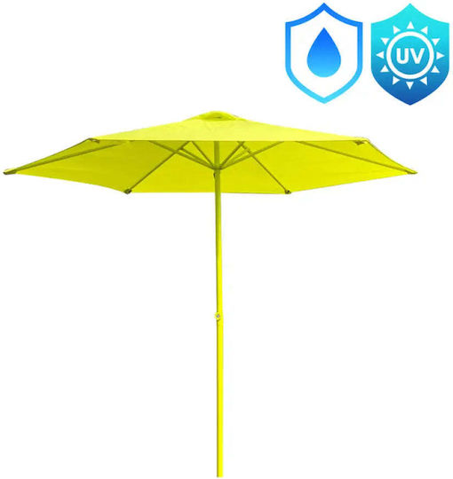 Umbrelă Metalică Galbenă 2.05x2.05m