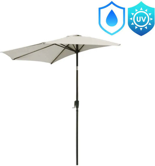 Umbrelă Suspendată Metalică Bej 2.7x2.7m