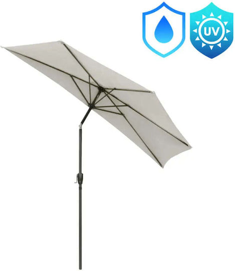 Umbrelă Suspendată Metalică Bej 2.7x2.7m