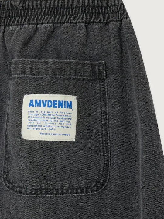 Denim Maxi Skirt Black
