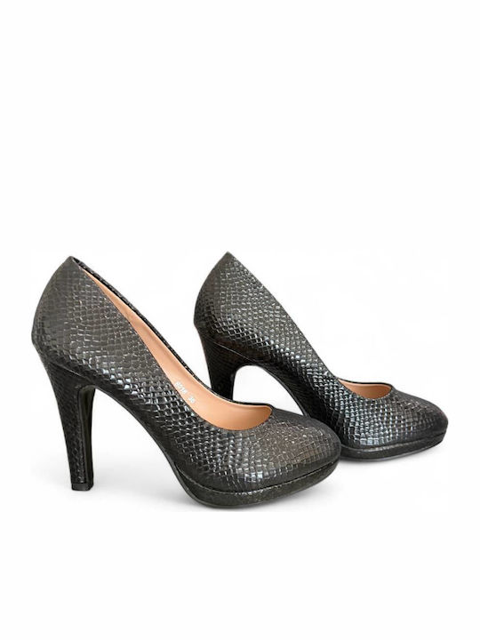 Leather Heels Black