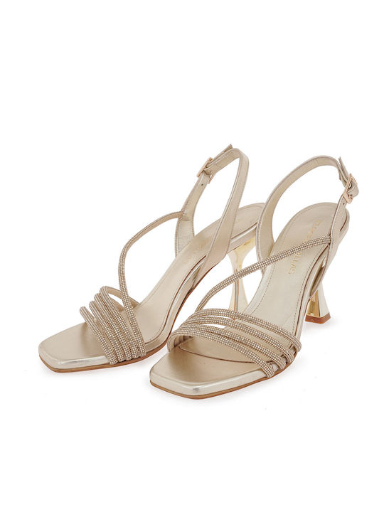 Leather Gold Sandals