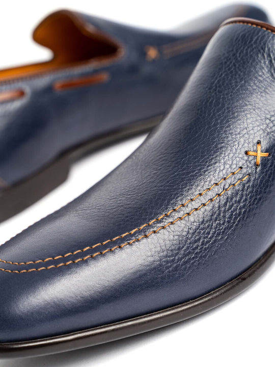 Deri Herren Mokassins in Blau Farbe AR1537
