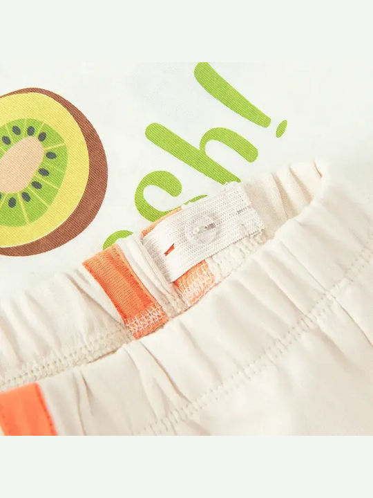 Kids Set with Shorts Summer 2 Pieces Beige Mix