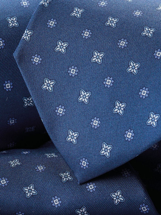 Charles Tyrwhitt Cravată Bărbați Mătase Tipărit Albastru