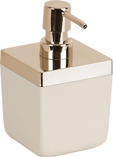 SteweHome Bathroom Accessory Set Plastic Beige 5 Pieces