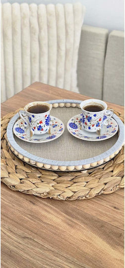 SteweHome Tabletop Wooden Rack 25cm Blue