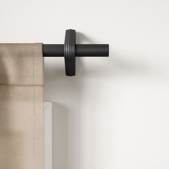 Umbra Extendable Metallic Curtain Pole Matte Black Trinity Pinpoint Φ2.5 107-305 cm