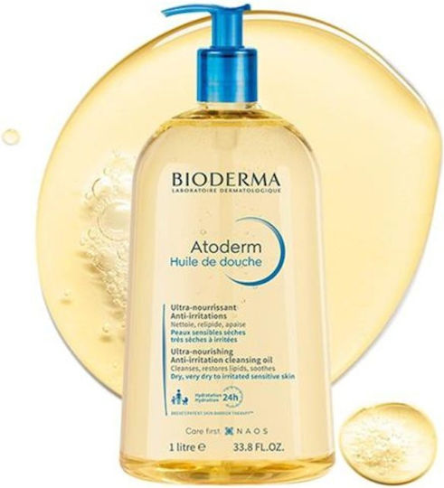 Atoderm Huile de Douche Gentle Oil-Based Shower Gel Against Irritations for Sensitive Dry to Atopic Skin
