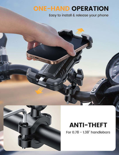 Lamicall Bcsp04 Anti-Vibration Phone Mount Handlebar Bicycle Metal Extension Arm