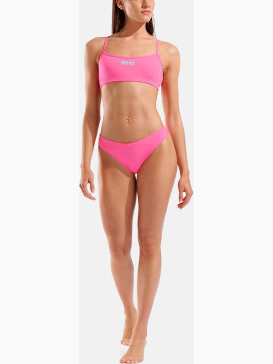 Bikini Set Sports Bra Shocking Pink