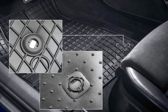 Rubber Car Mats Toyota Yaris Cross Crossover 2020 Black Fitted