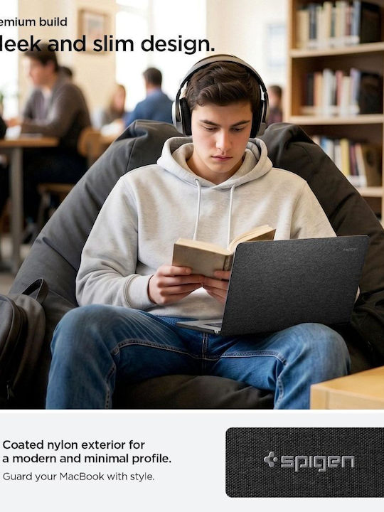 Spigen Thin Fit Case for Laptop in Black Colour