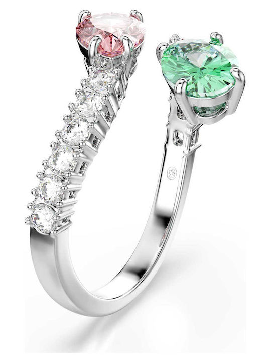 Swarovski Swarovski Damenring mit Steinen Vergoldet