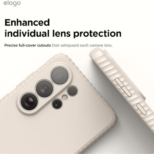 Samsung Galaxy S26 Ultra Elago Magnetic Ridge Silicone Case Premium Silicone Magsafe Stone Egs26msrg69-st Mobile Phone Case