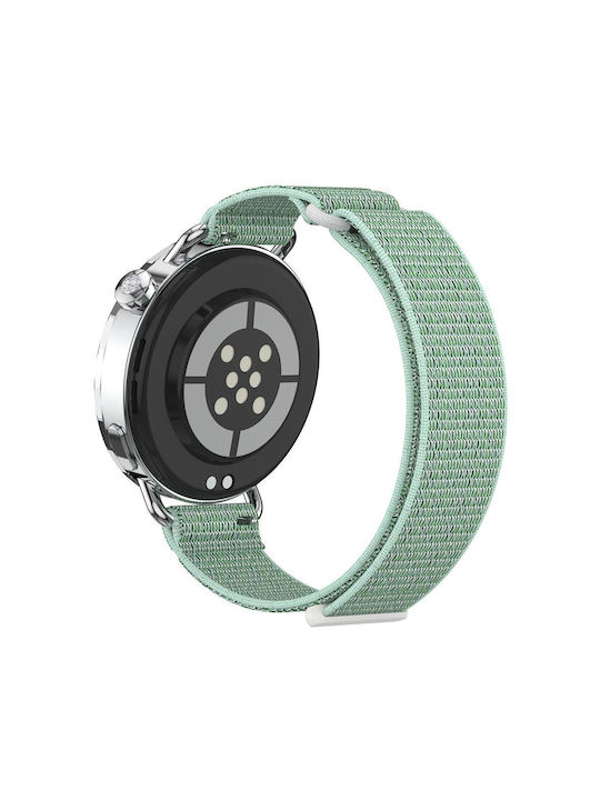 Λουράκι Xiaomi Watch S4 41mm Quick Release Two Section Braided Nylon Loop Magic Tape Turquoise