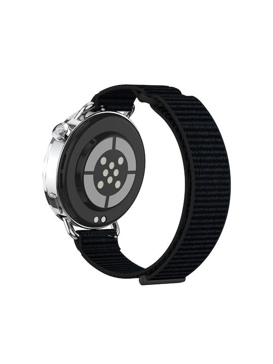 Λουράκι Xiaomi Watch S4 41mm Quick Release Two Section Braided Nylon Loop Magic Tape Black