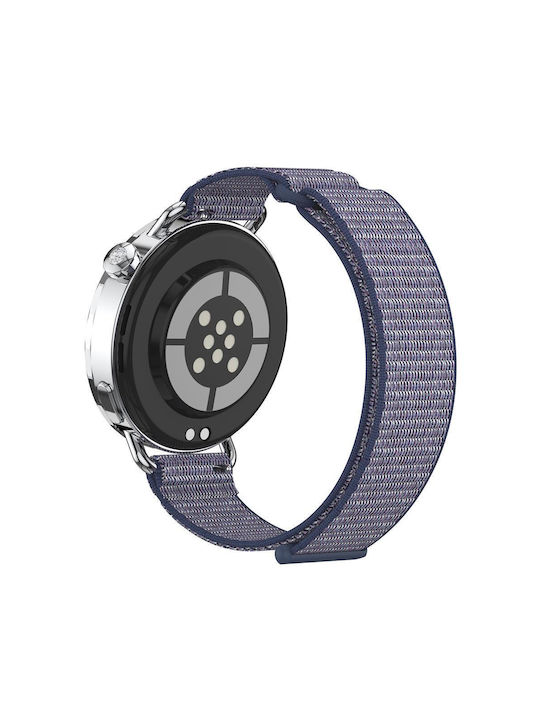 Λουράκι Xiaomi Watch S4 41mm Quick Release Two Section Braided Nylon Loop Magic Tape Midnight Blue