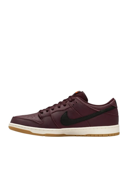 Nike Sb Dunk Low Pro Sneakers Μπορντό Nike Sb Dunk Low Pro Sneakers Μπορντό