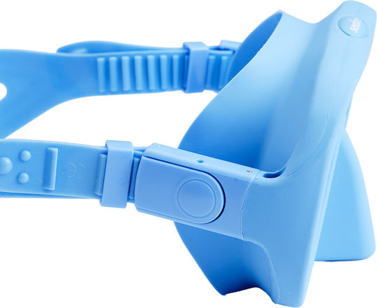 Seabeez Silicone Diving Mask with Snorkel Light Blue