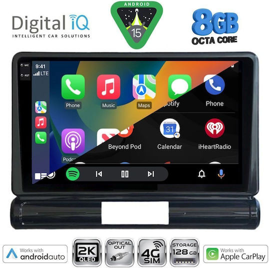 Digital IQ Ηχοσύστημα Αυτοκινήτου για Citroen C3 / DS3 2016 (Bluetooth/USB/WiFi/GPS/Apple-Carplay/Android-Auto) με Οθόνη Αφής 9"