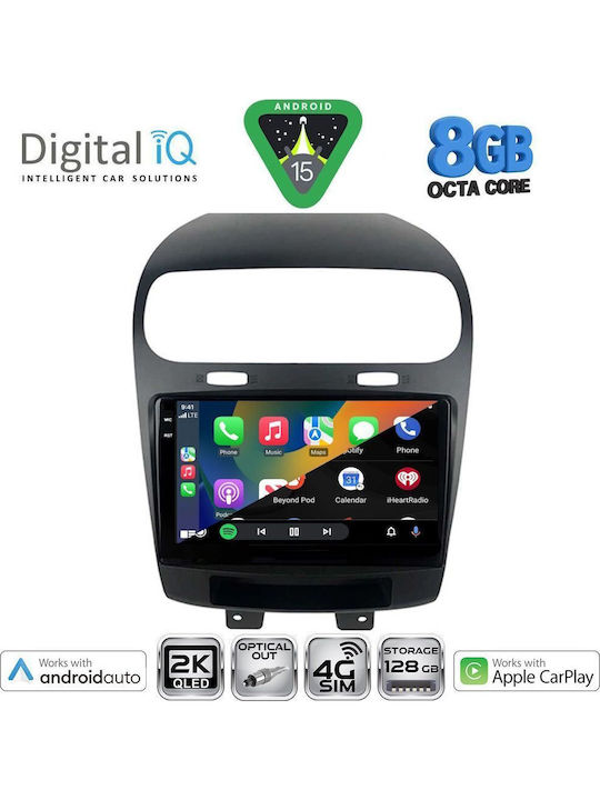 Digital IQ Car Audio System for Fiat Freemont 2008-2020 Bluetooth USB WiFi GPS Apple CarPlay Android Auto with 9" Touch Screen