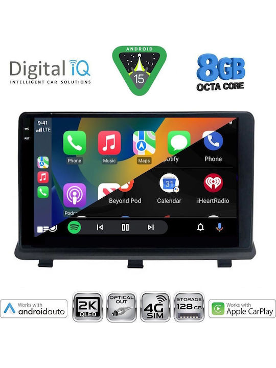 Digital IQ Car Audio System for Opel Antara 2006-2016 (Bluetooth/USB/WiFi/GPS/Apple CarPlay/Android Auto) with 9" Touch Screen