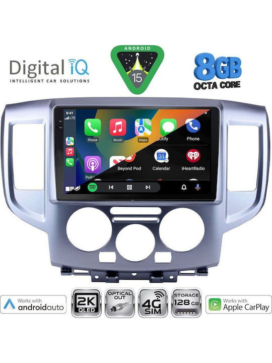 Digital IQ Car Audio System for Nissan NV200 2009-2020 Bluetooth USB WiFi GPS Apple CarPlay Android Auto with 9" Touch Screen