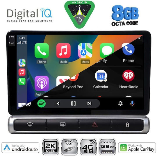 Digital IQ Ηχοσύστημα Αυτοκινήτου για Citroen C3 / DS3 2016 (Bluetooth/USB/WiFi/GPS/Apple-Carplay/Android-Auto) με Οθόνη Αφής 9"
