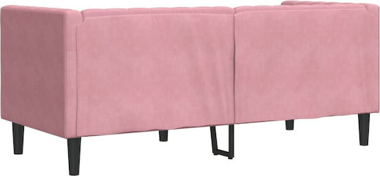 Διθέσιος Καναπές Βελούδινος Ροζ 174x74.5x70.5εκ.