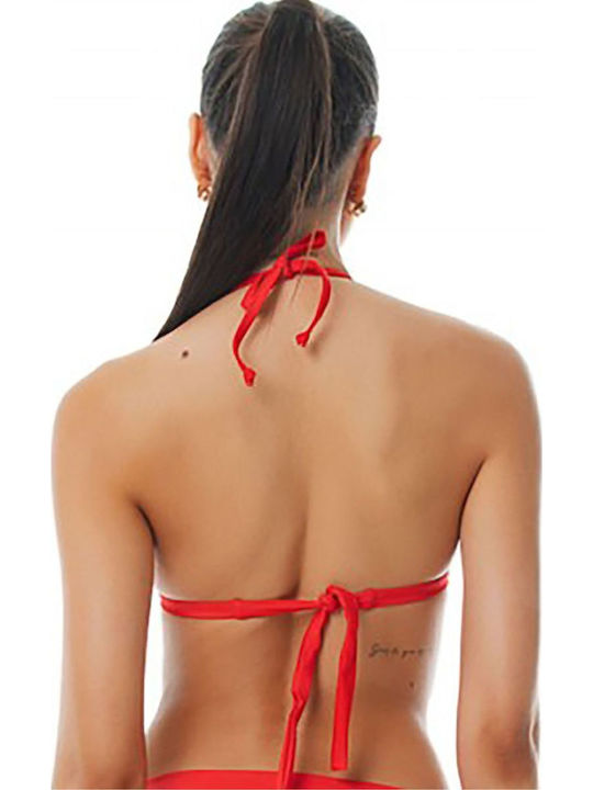Bikini Τριγωνάκι B Cup με Ενίσχυση Κοραλι