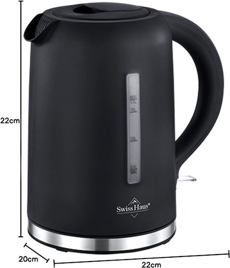 Swiss Haus Βραστήρας 1.7lt 1500W Μαύρος