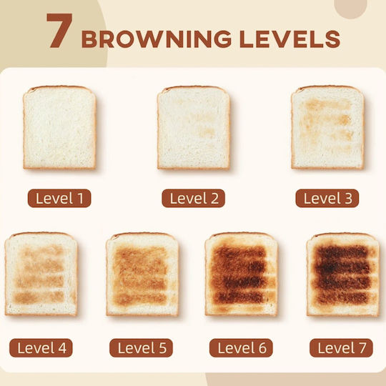 Swiss Haus Toaster 2 Slots 930W Beige