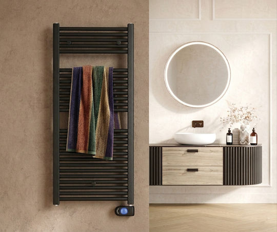 Deltacalor Electro 750 Șină electrică pentru prosoape 750W 125.1x50cm Negru