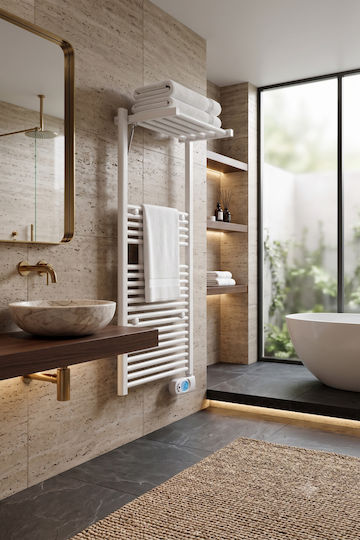 Deltacalor Dryer Electric Towel Rail 750W 144.1x50cm White