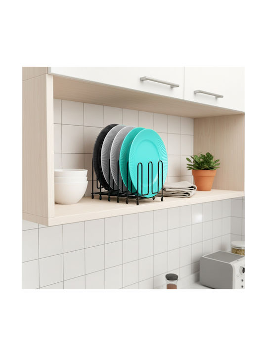 Vilde Cabinet Dish Rack Metallic 74x16x13cm Black