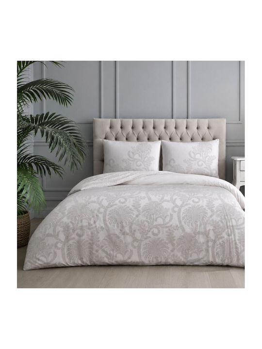 Tac Set Huse Pentru Pilote 160x220cm Simplă Cu Față De Pernă Și 1 Cearceaf Gri