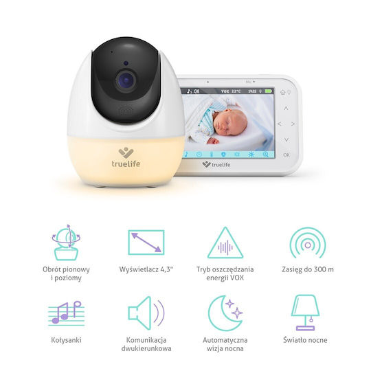 TrueLife Nannycam Baby Monitor With Two-Way Audio And Lullabies
