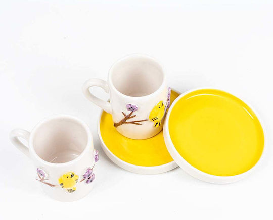 SteweHome SteweHome Set Tassen Kaffee Keramik Mehrfarbig 4 Stück