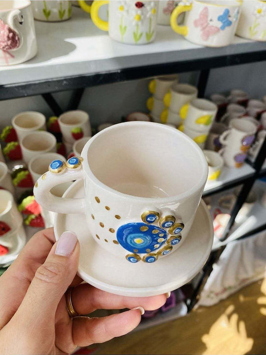 SteweHome Cana Maro Ceramică Albă 200ml