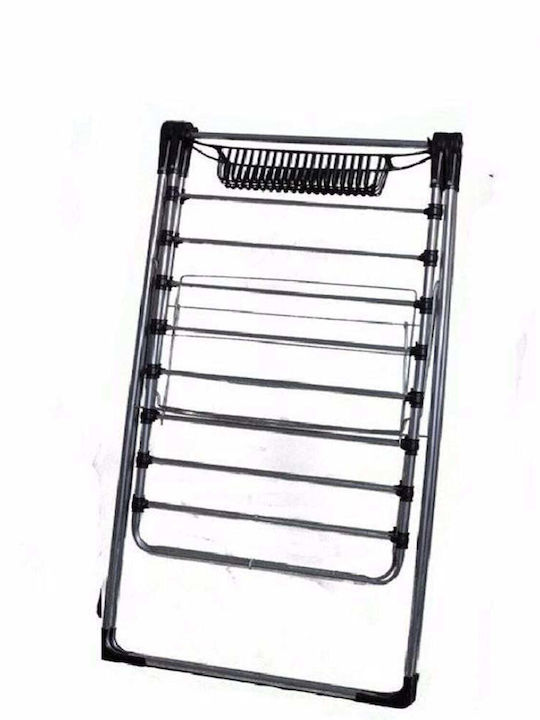 SteweHome Folding Floor Clothes Drying Rack Made of Plastic with Hanging Length 21m