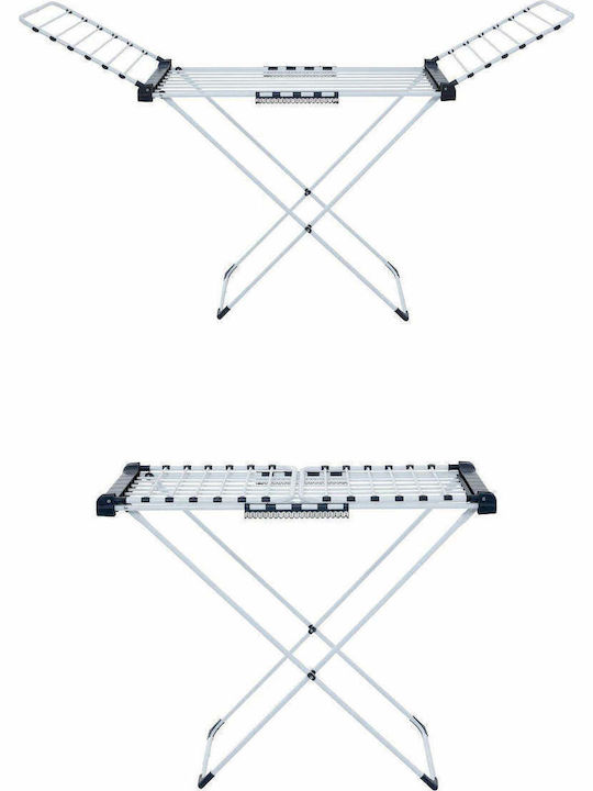 SteweHome Folding Floor Clothes Drying Rack Made of Metal