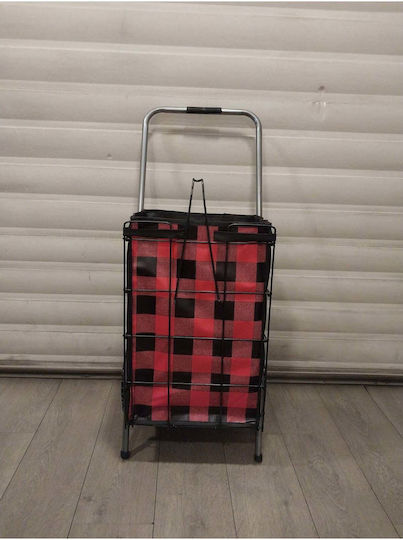 Stoff Einkaufswagen Rote 100x35x100cm