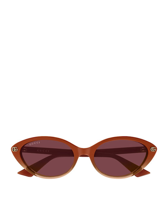 Gucci Ochelari de Soare pentru Femei cu Ramă Portocalie din Plastic și Lentilă Portocalie GG2110S 003