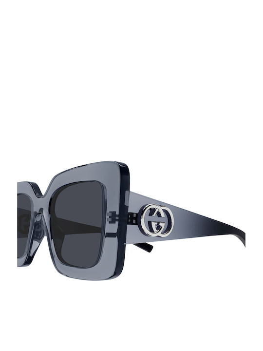 Gucci Ochelari de Soare pentru Femei cu Ramă Gri și Lentilă Gri GG2025S 003