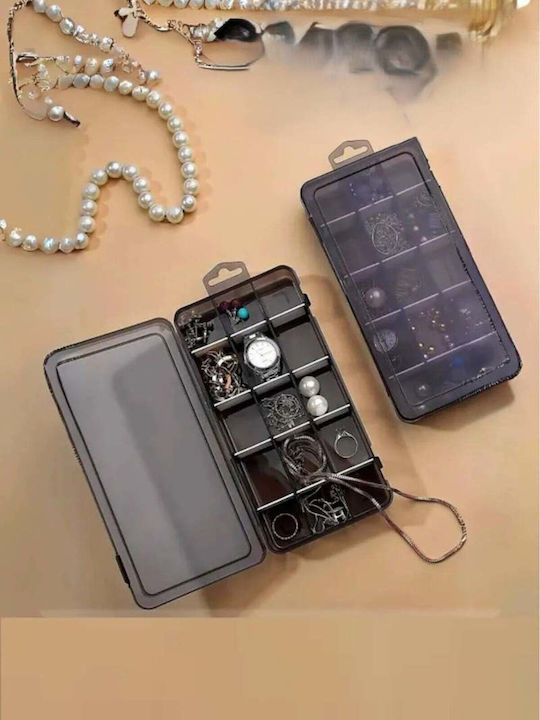 SteweHome Plastic Black Jewellery Box