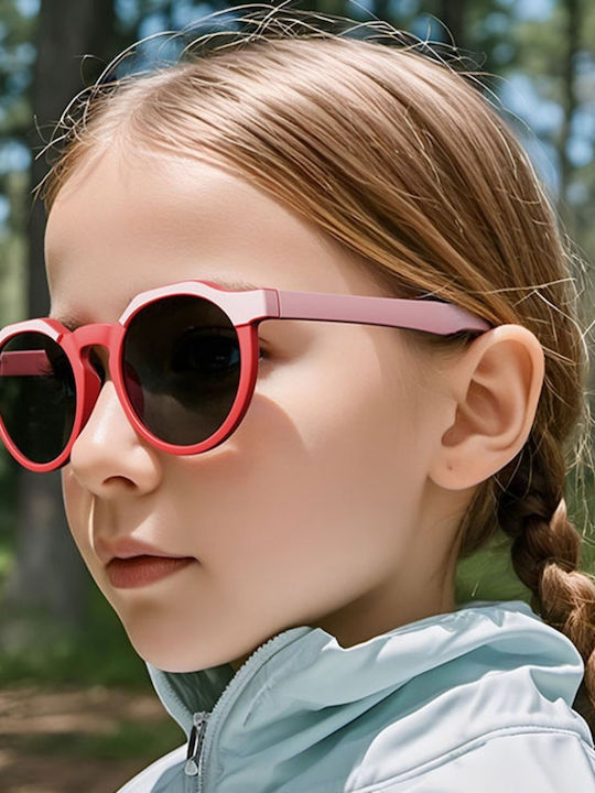 Techsuit Ochelari De Soare Pentru Copii Rotunzi Cu Lentile Polarized Negri