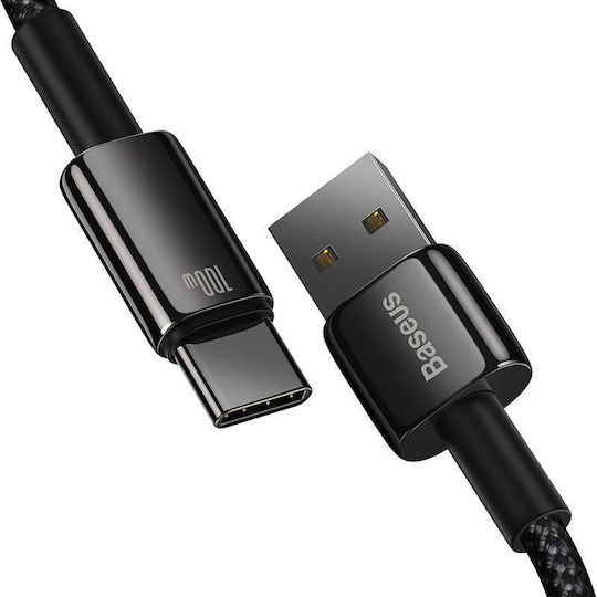 Baseus Tungsten Gold Usb To Usb-c Data Cable 100w 2m Black