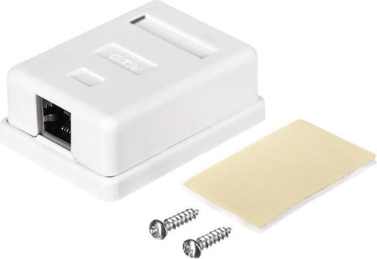 Netrack Surface-mount Socket Complete 1xrj45 8p8c Ftp Cat5e Lsa